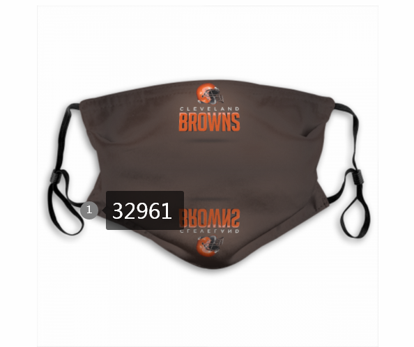New 2021 NFL Cleveland Browns 145 Dust mask with filter->nfl dust mask->Sports Accessory